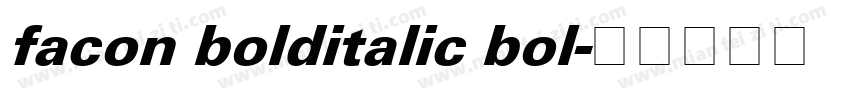 facon bolditalic bol字体转换